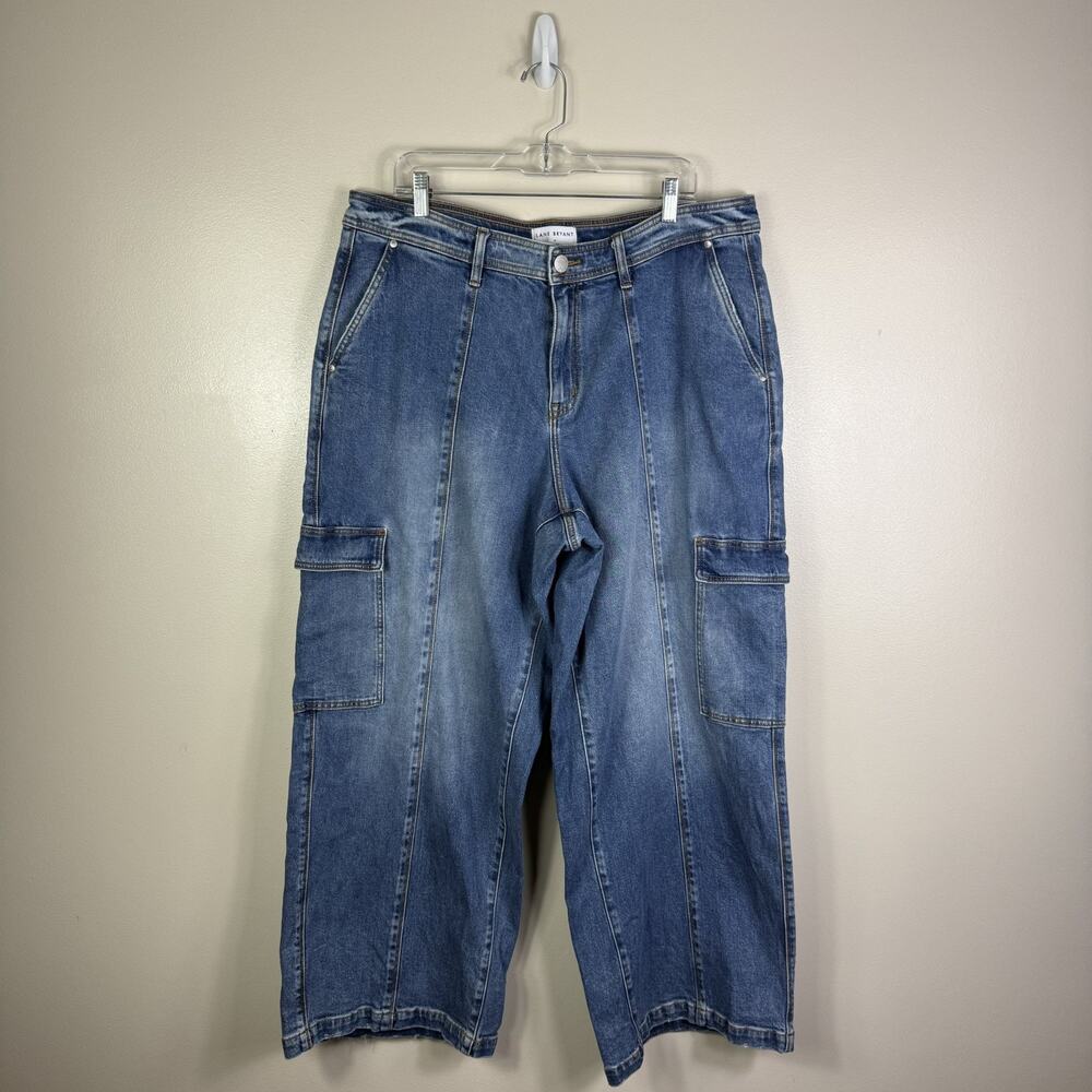 Lane Bryant Women’s Jeans Mid-Rise Cargo Size 18